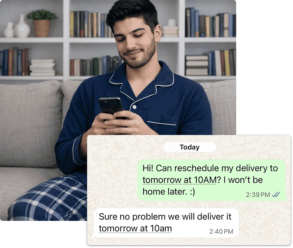 Step 4: We deliver - Wash & Fold Service in Tilal Al Ghaf