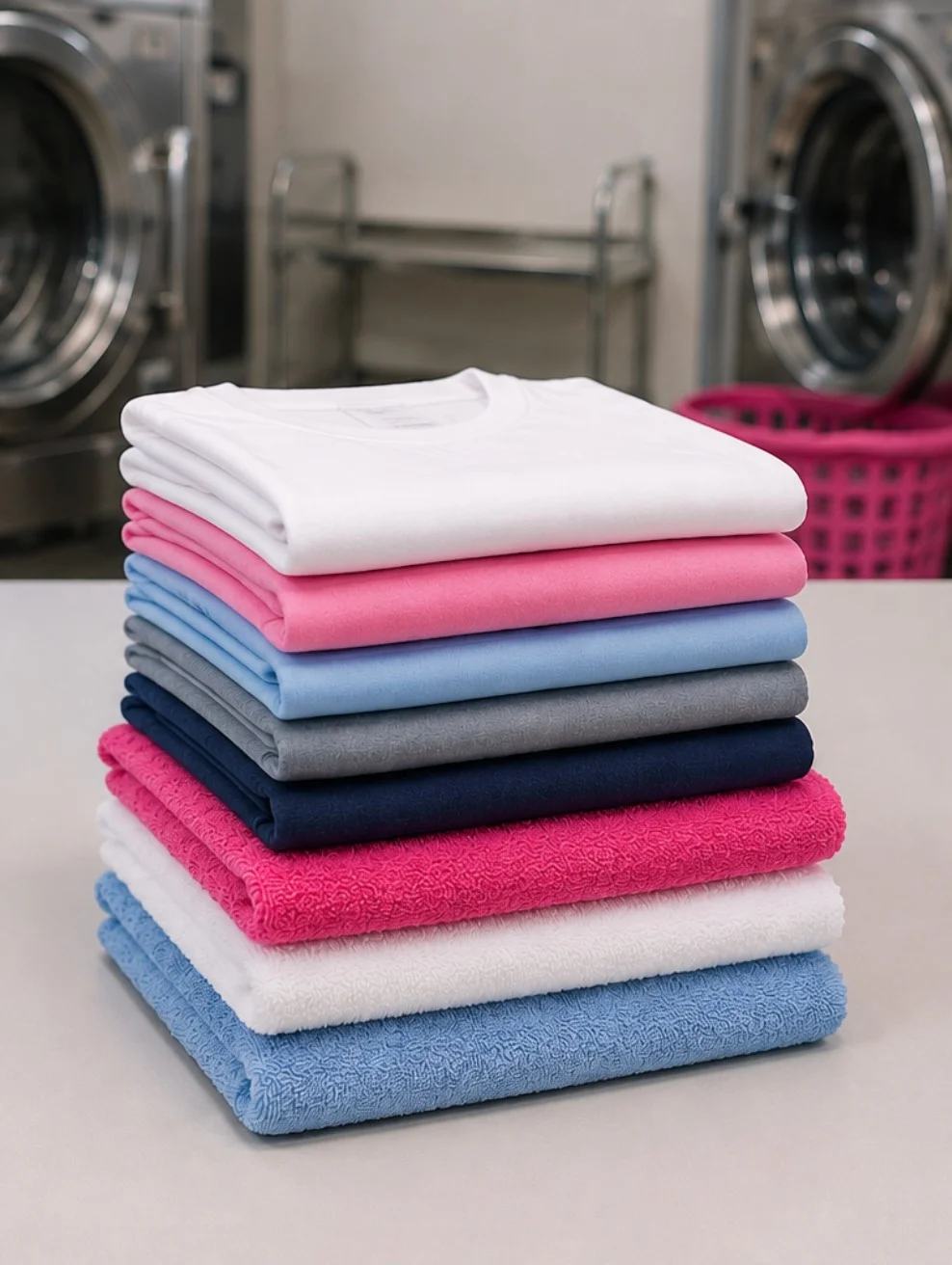 The same towels and clothes back folded at the Tilal Al Ghaf home