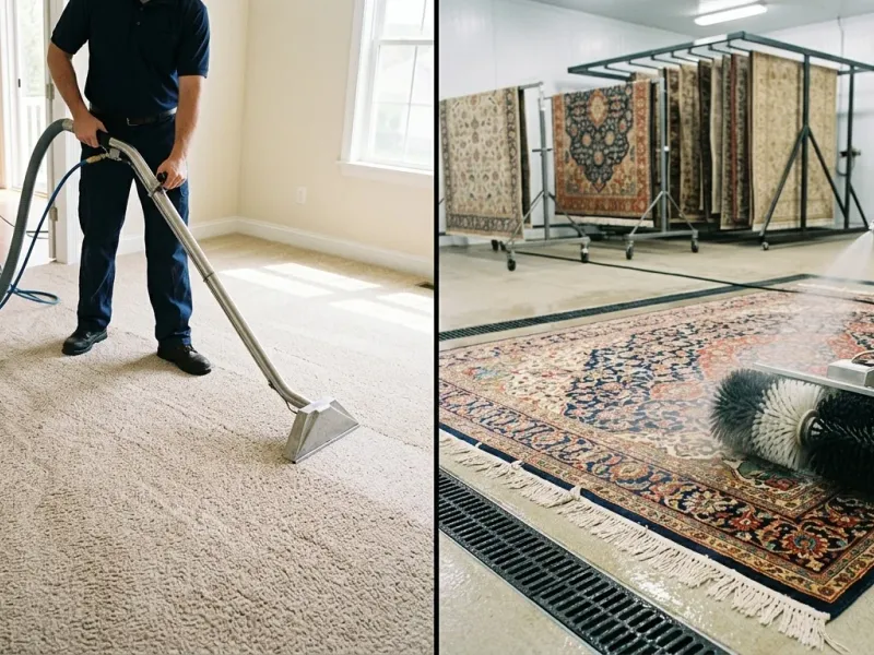Carpet cleaning vs rug cleaning comparison in Dubai