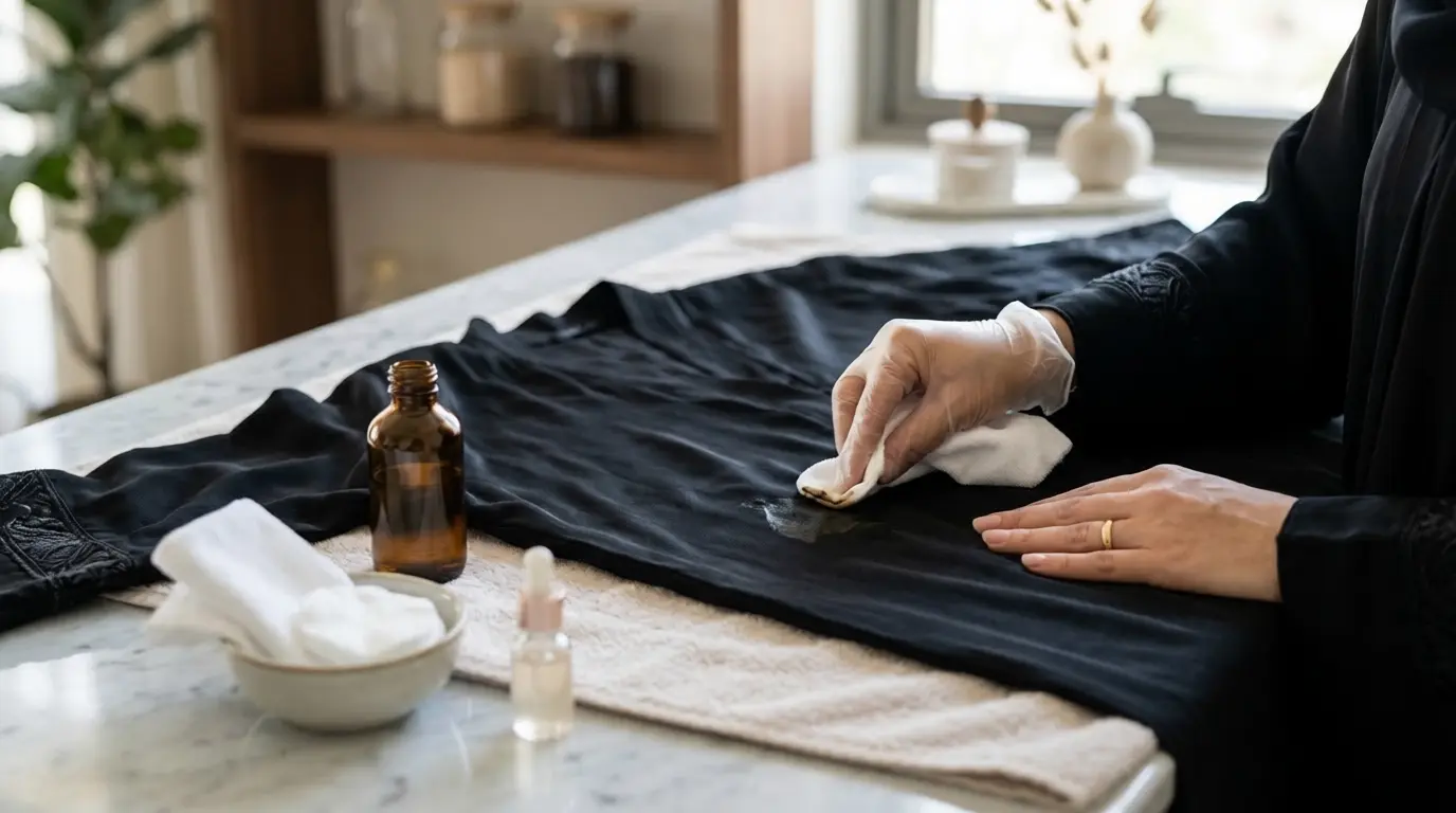 Safe Bakhoor Stain Removal for Silk Abayas
