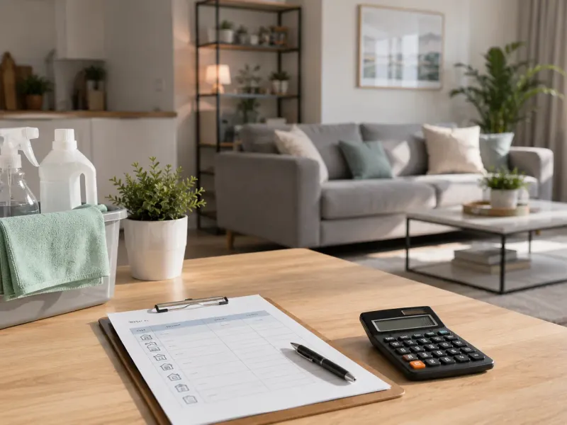 Professional house cleaning pricing breakdown for Doha apartments and villas