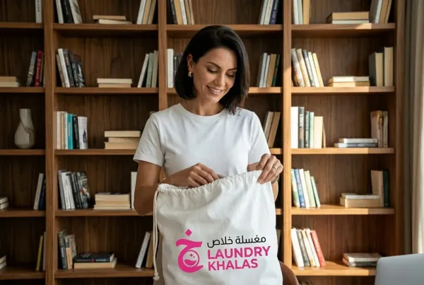 Step 02: We Collect - Wash & Fold Service in Dubai