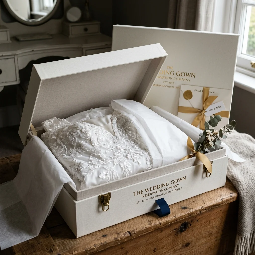 Cover or Preservation Box - Wedding Dress Cleaning in Luaib