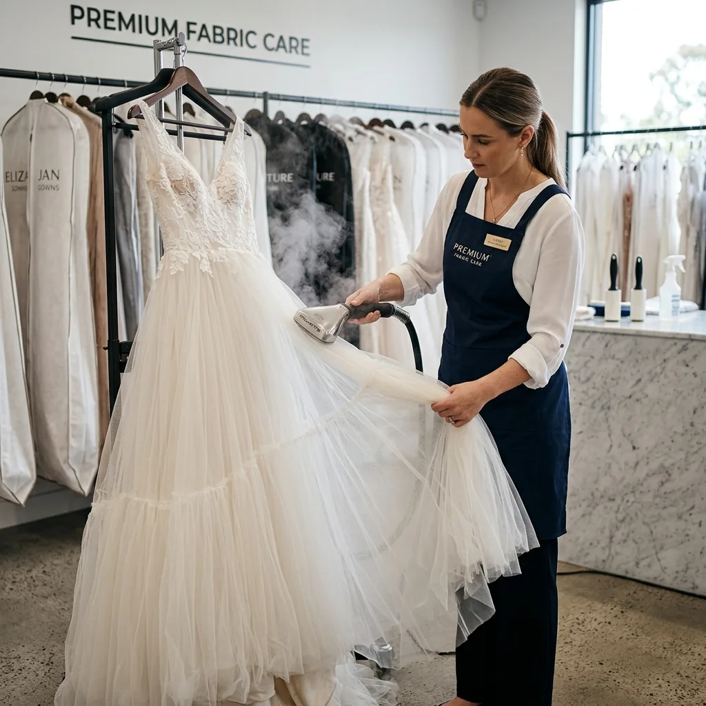 Gentle Steaming - Wedding Dress Cleaning in Tilal Al Ghaf